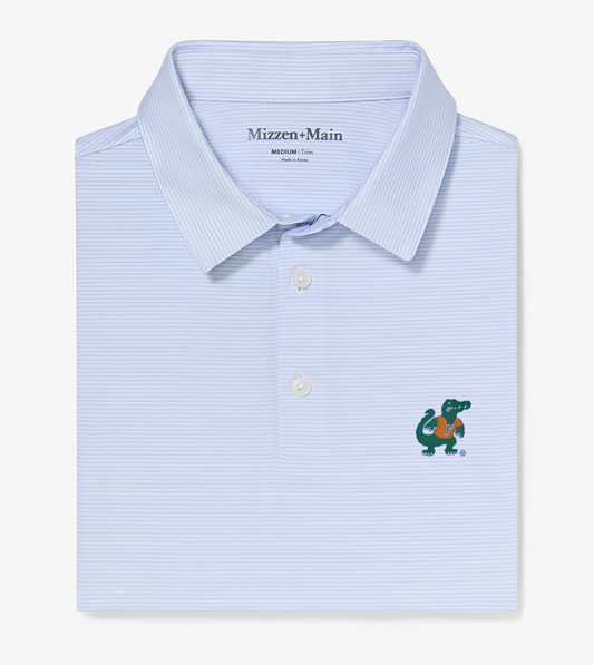 UF Versa Polo - Light Blue | White Stripe