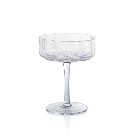 Rocco Handblown Coupe - Clear
