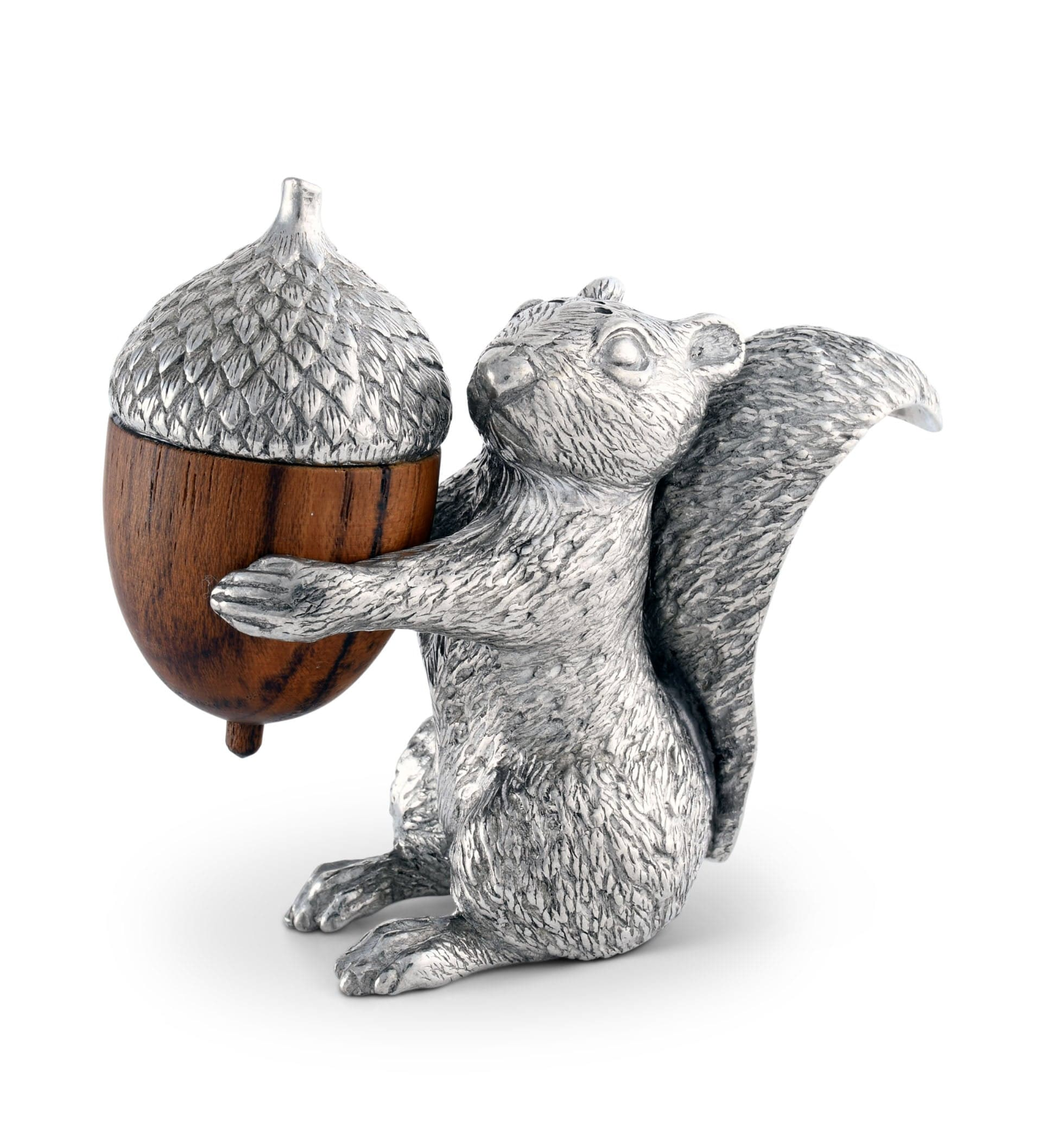 Squirrel w. Wood Acorn Salt & Pepper Set