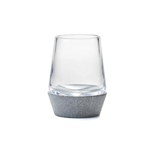 Alpine Whiskey Glass w. Soapstone Base