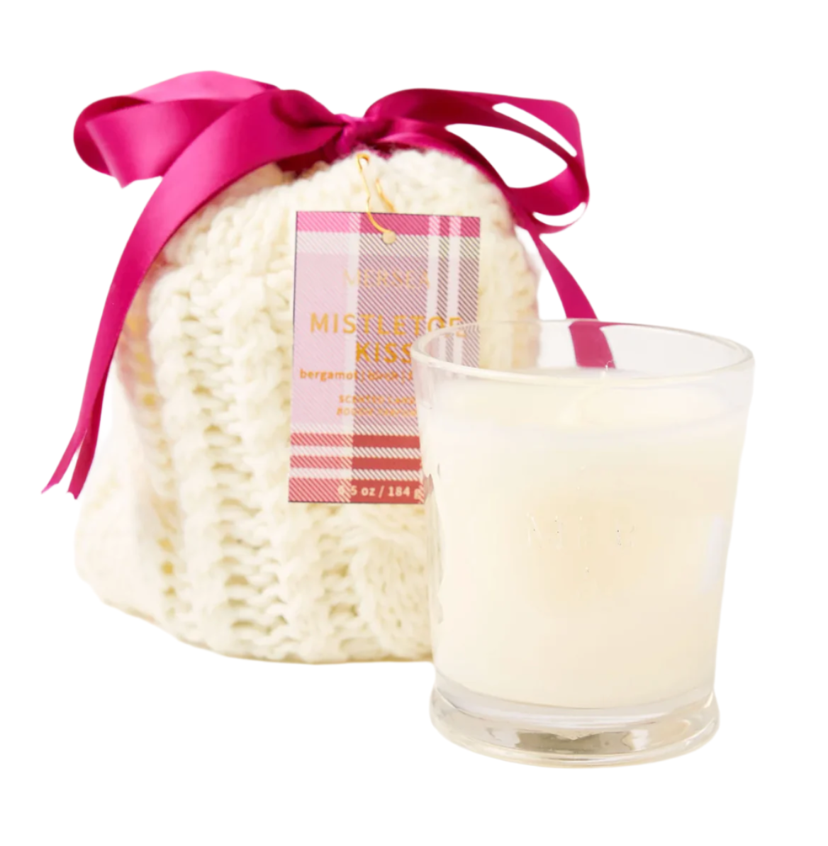 Holiday Bagged Candle - 6.5oz - Mistletoe Kiss