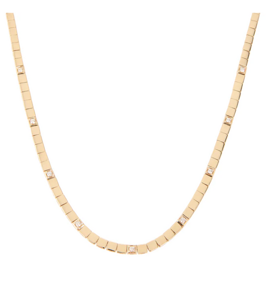 Petite Domino Snake Chain Necklace