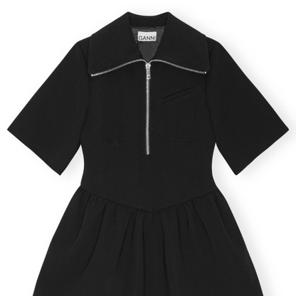Bonded Crepe Mini Dress