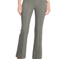 Mid Rise Pintuck Crop Flare Pant - Pebble