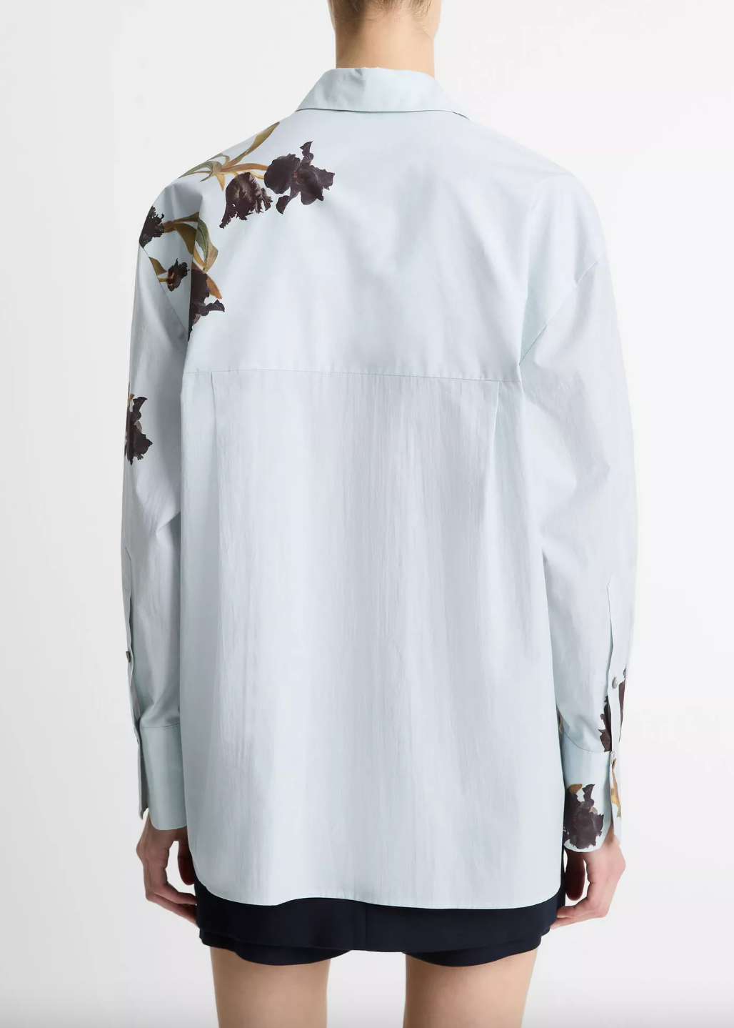 Placed Black Iris Button Down Shirt