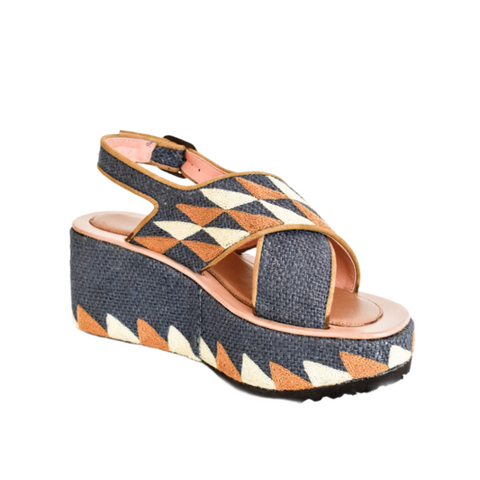 Ponza Geo Block Sandal