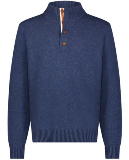 Lynger Button Mockneck Sweater