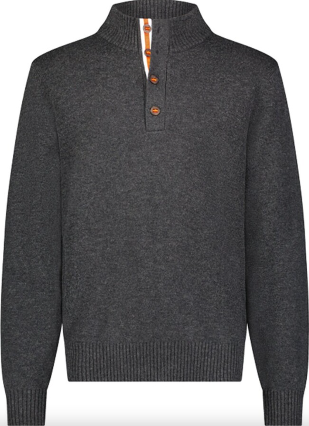 Lynger Button Mockneck Sweater