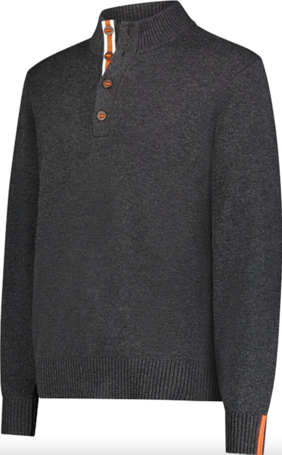 Lynger Button Mockneck Sweater