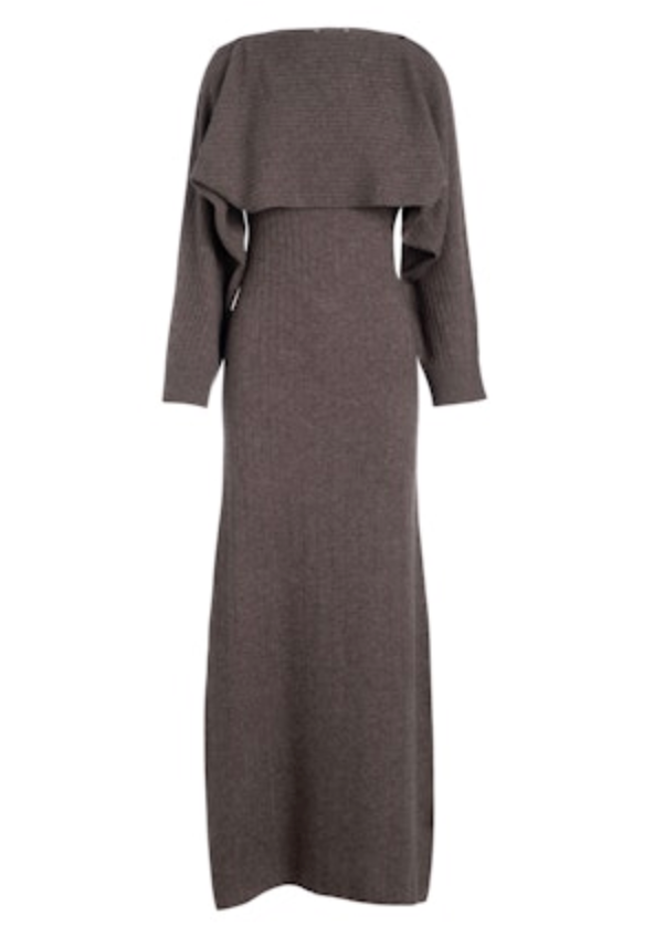 Cashmino Two Piece Dress Set - Cacao