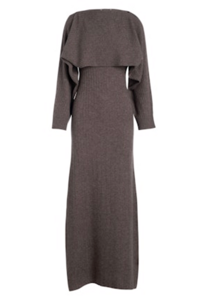 Cashmino Two Piece Dress Set - Cacao