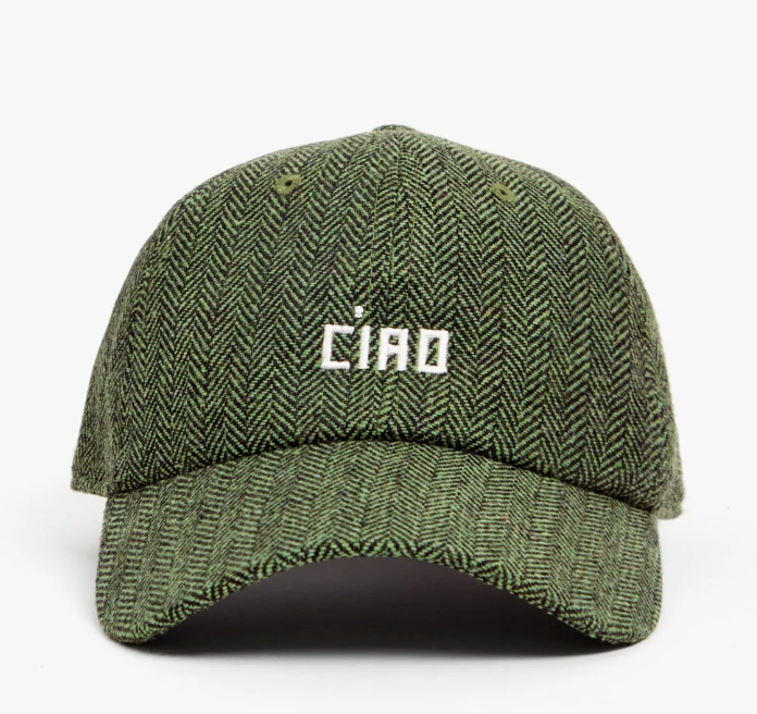 Wool Baseball Hat - Embroidered Ciao
