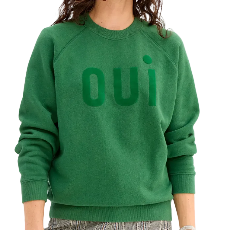 Sweatshirt - Evergreen Flocked Oui