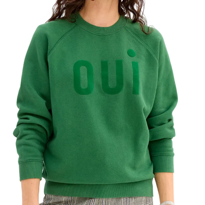 Sweatshirt - Evergreen Flocked Oui