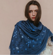 Cosmic Rodeo Cashmere Sweater Wrap