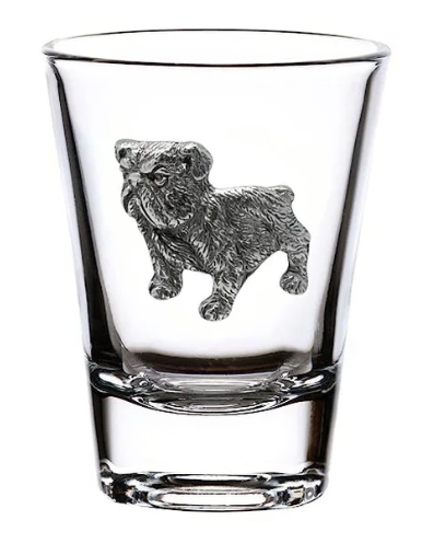 Glass & Pewter Shot Glass