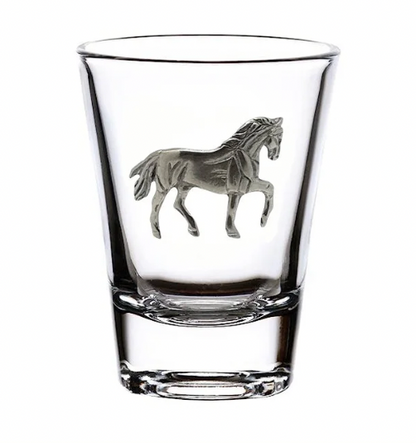 Glass & Pewter Shot Glass