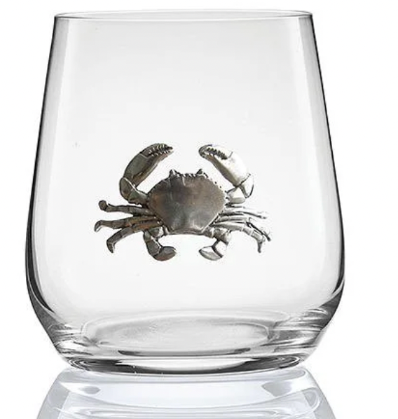 Embellished Stemless Wine Glass