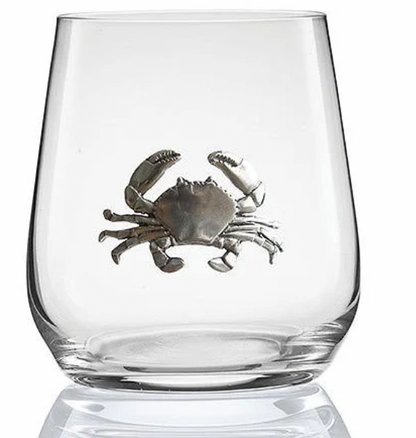 Embellished Stemless Wine Glass