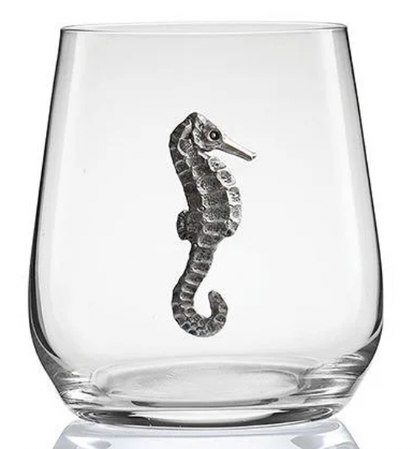 Embellished Stemless Wine Glass