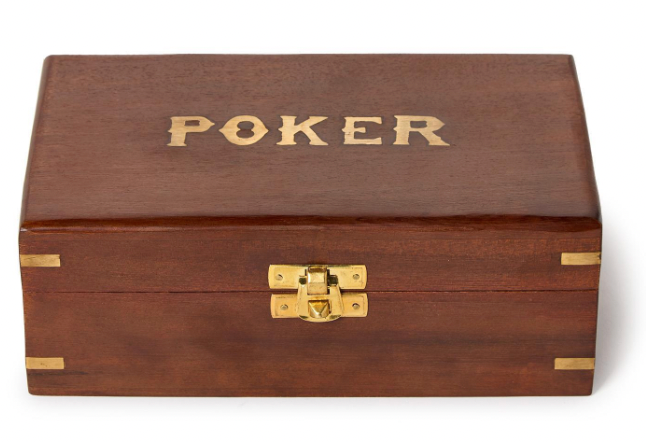 Poker Set in Wood Box