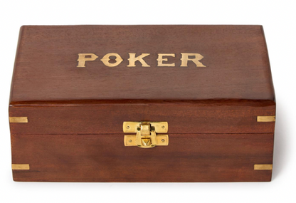 Poker Set in Wood Box