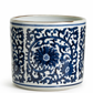Blue & White Lotus Flower Vase/Planter