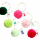 Mahjong Pom Pom Wine Charms