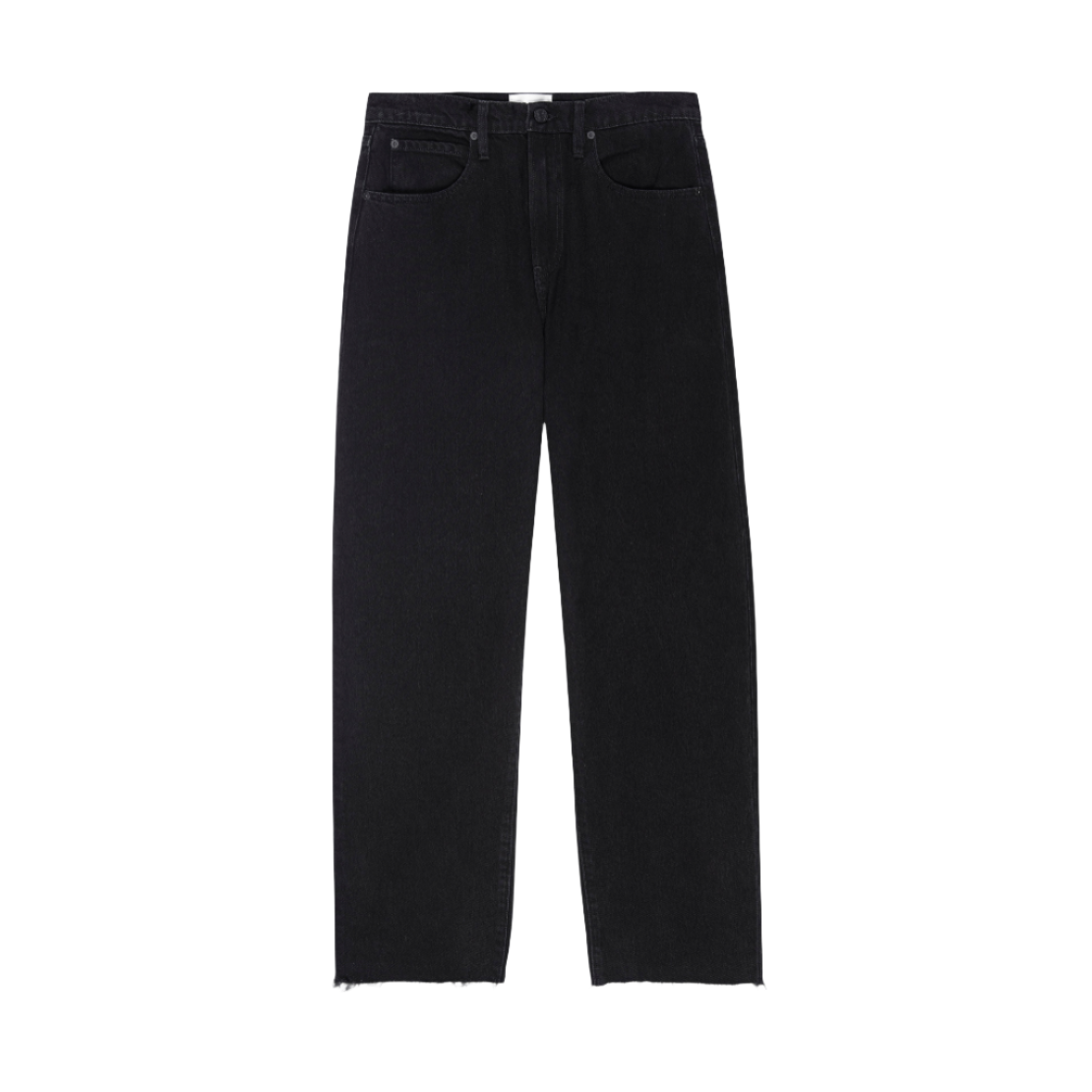 Frame low slung barrel jean black