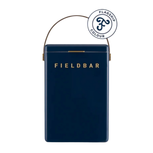 Fieldbar drinks box sea boat blue.