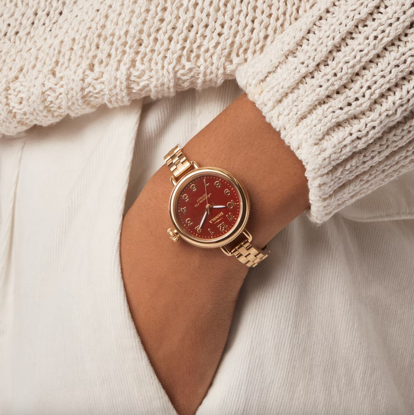 Birdy Watch - Gold | Red Jasper