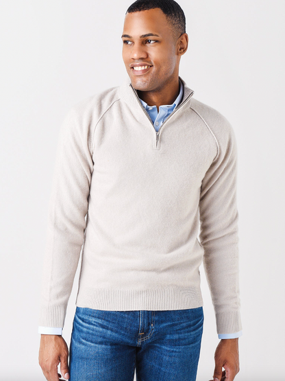 Quarter Zip with Contrast Seams