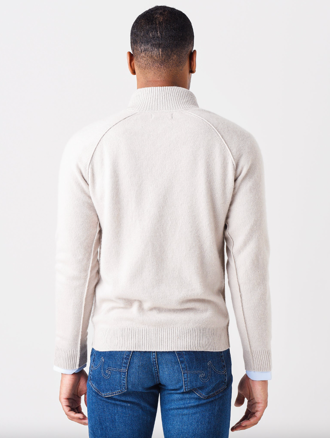 Quarter Zip with Contrast Seams