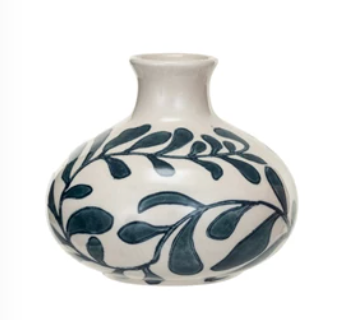 Abstract Stoneware Vase