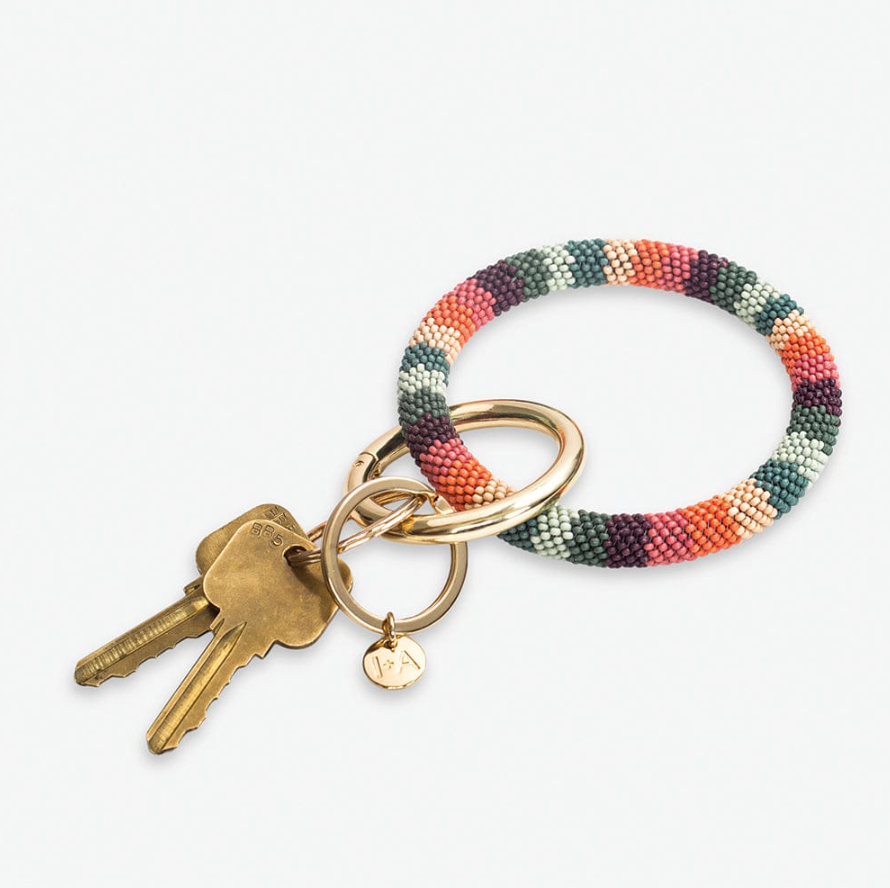 Chloe Seed Bead Key Ring