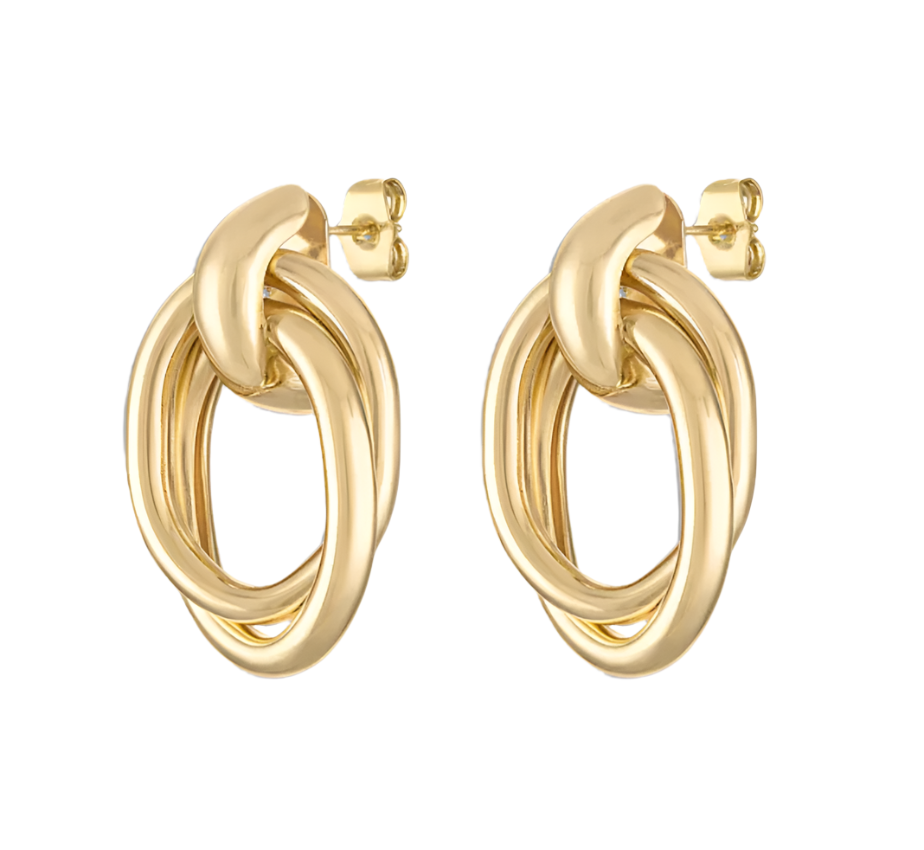 Oval Drop Earrings