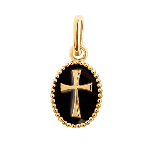 Classic Cross Pendant - YG/Resin