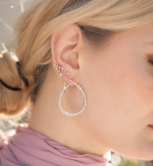 Diamond Dangle Climber Studs