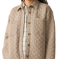 Epic Quilted Fleece Shirt Jacket - Mink Heather