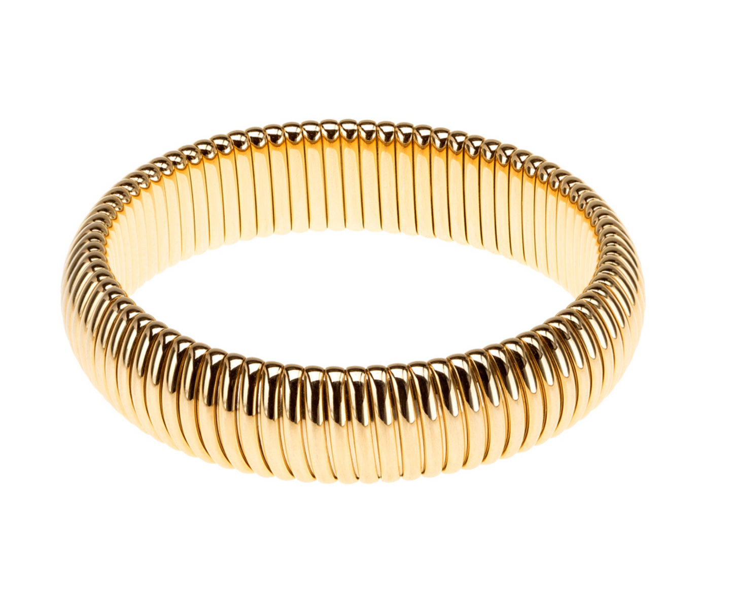 Half Round Cobra Bracelet - Gold