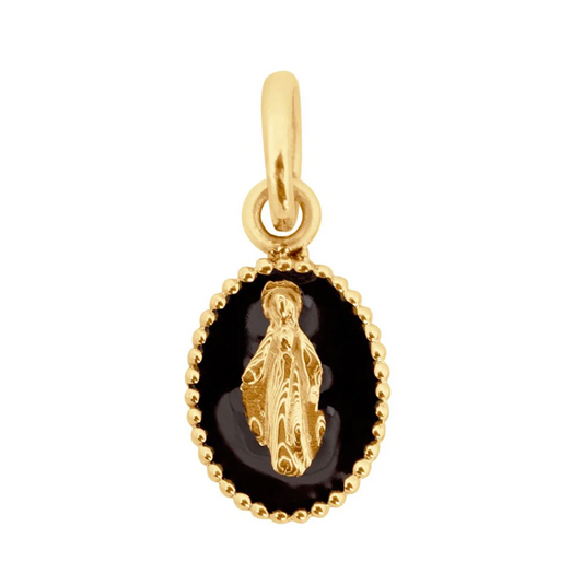Madone Pendant - Black - YG