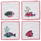 Tropical Fish Cocktail Napkins - Set of 4