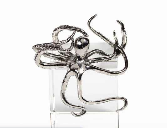 Decorative Silver Octopus