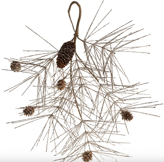 Champagne Spruce and Pinecone Pick