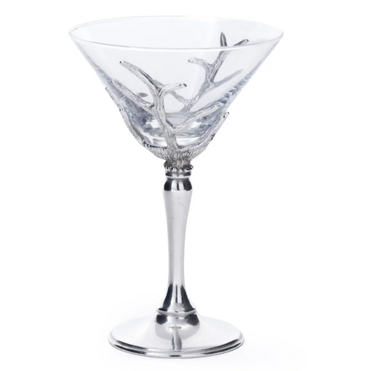 St. Moritz Pewter & Glass Martini