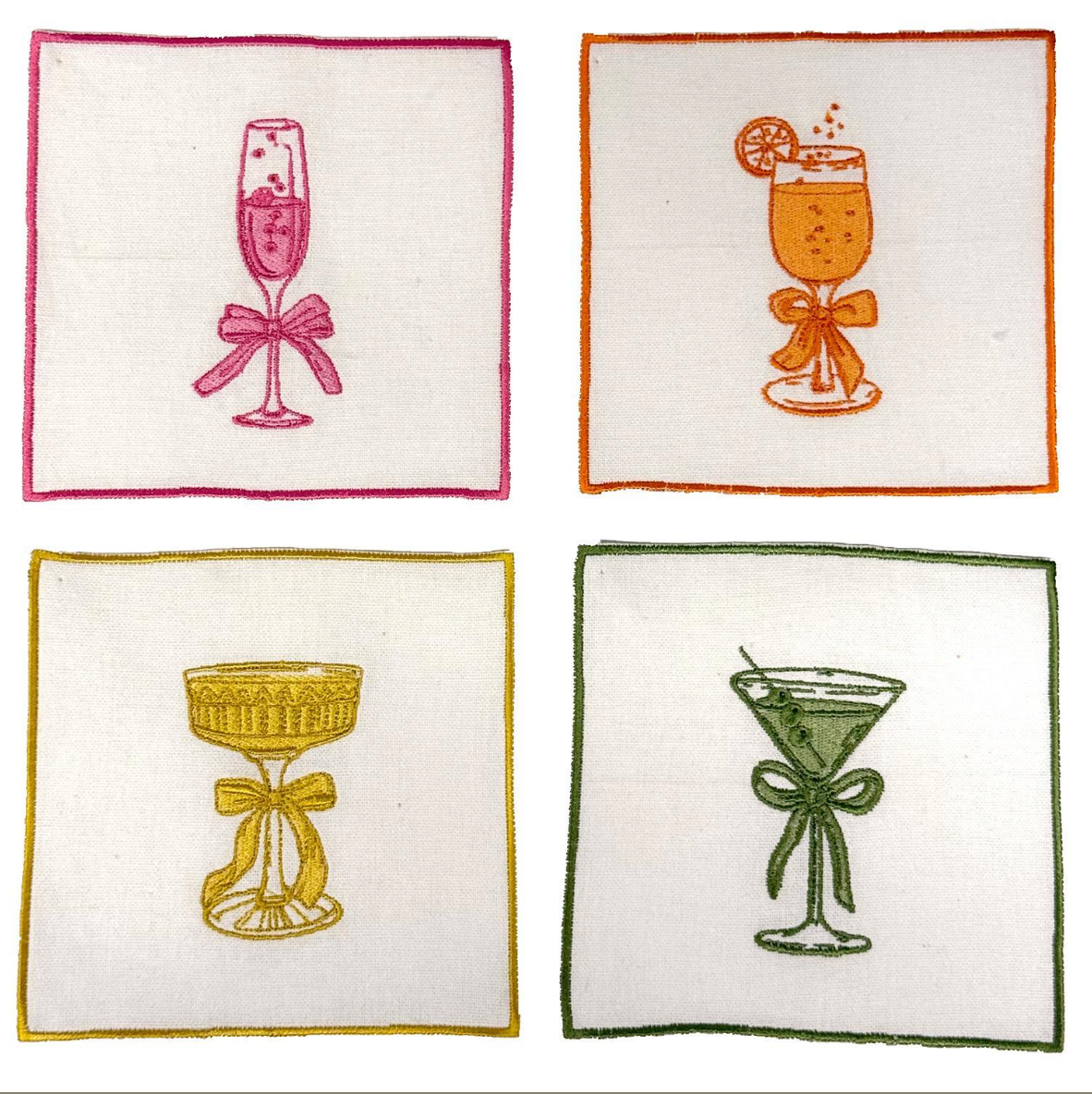 Cocktail Napkins- 4 Designs