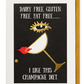 Champagne Diet Card