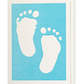 Blue Baby Feet Card