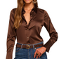 Victoria Silk Button Down Blouse