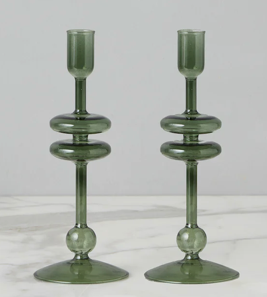 Glass Candlestick - Small